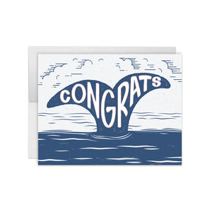 Whale Congrats Greeting Card