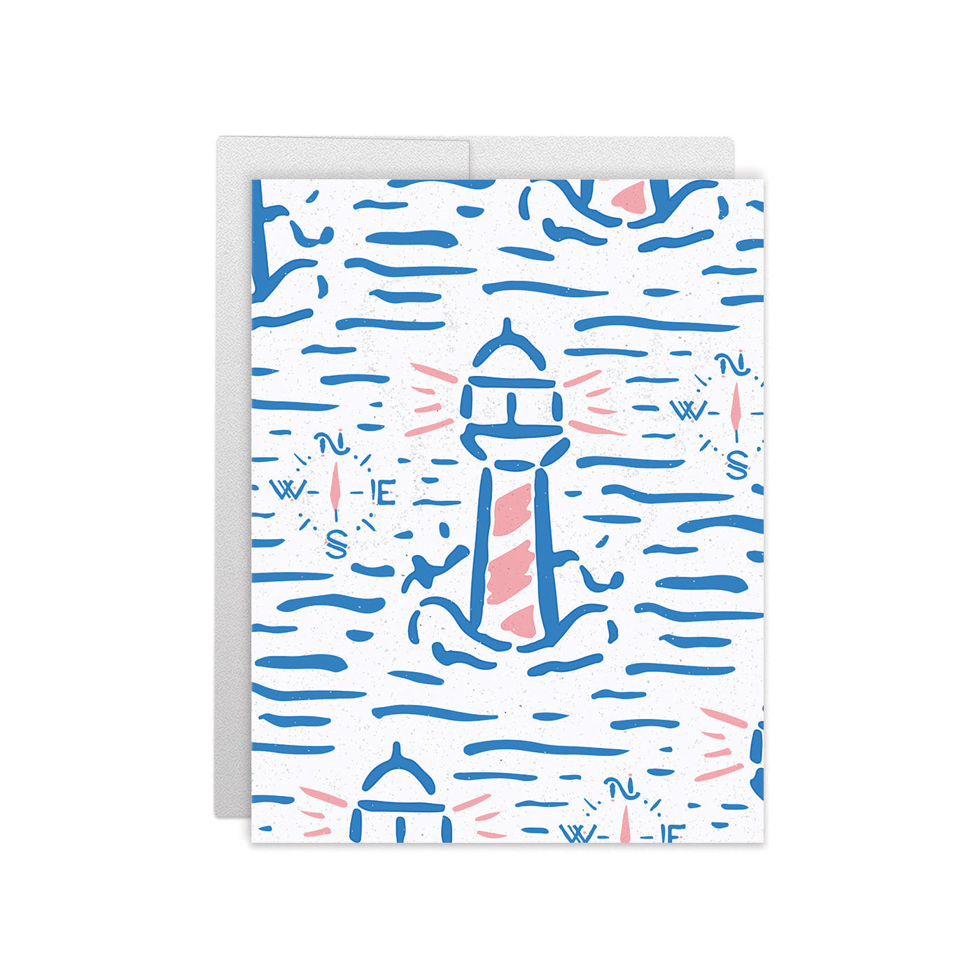 Lighthouse Pattern Greeting Card