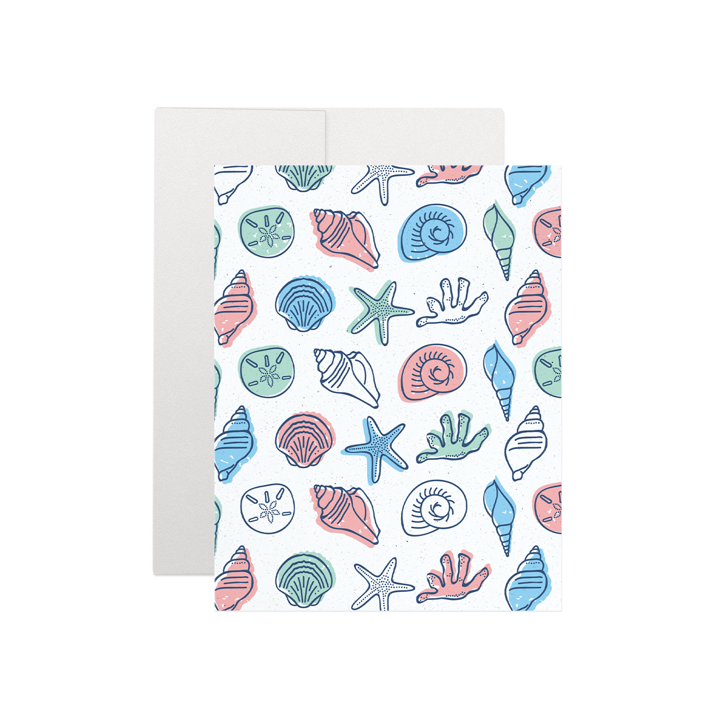 Seashell Pattern Greeting Card