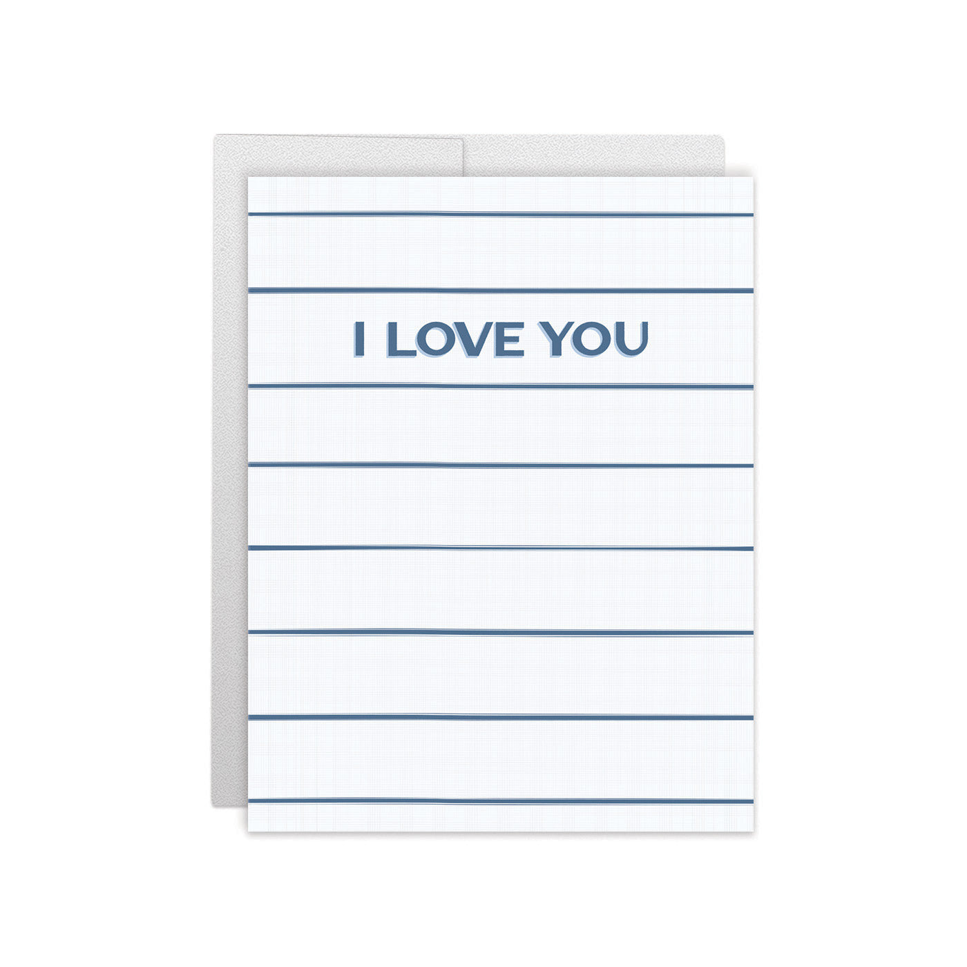 I Love You • Navy Greeting Card