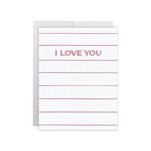I Love You • Coral Greeting Card