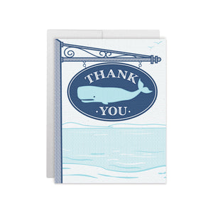 Whale Sign Greeting Card